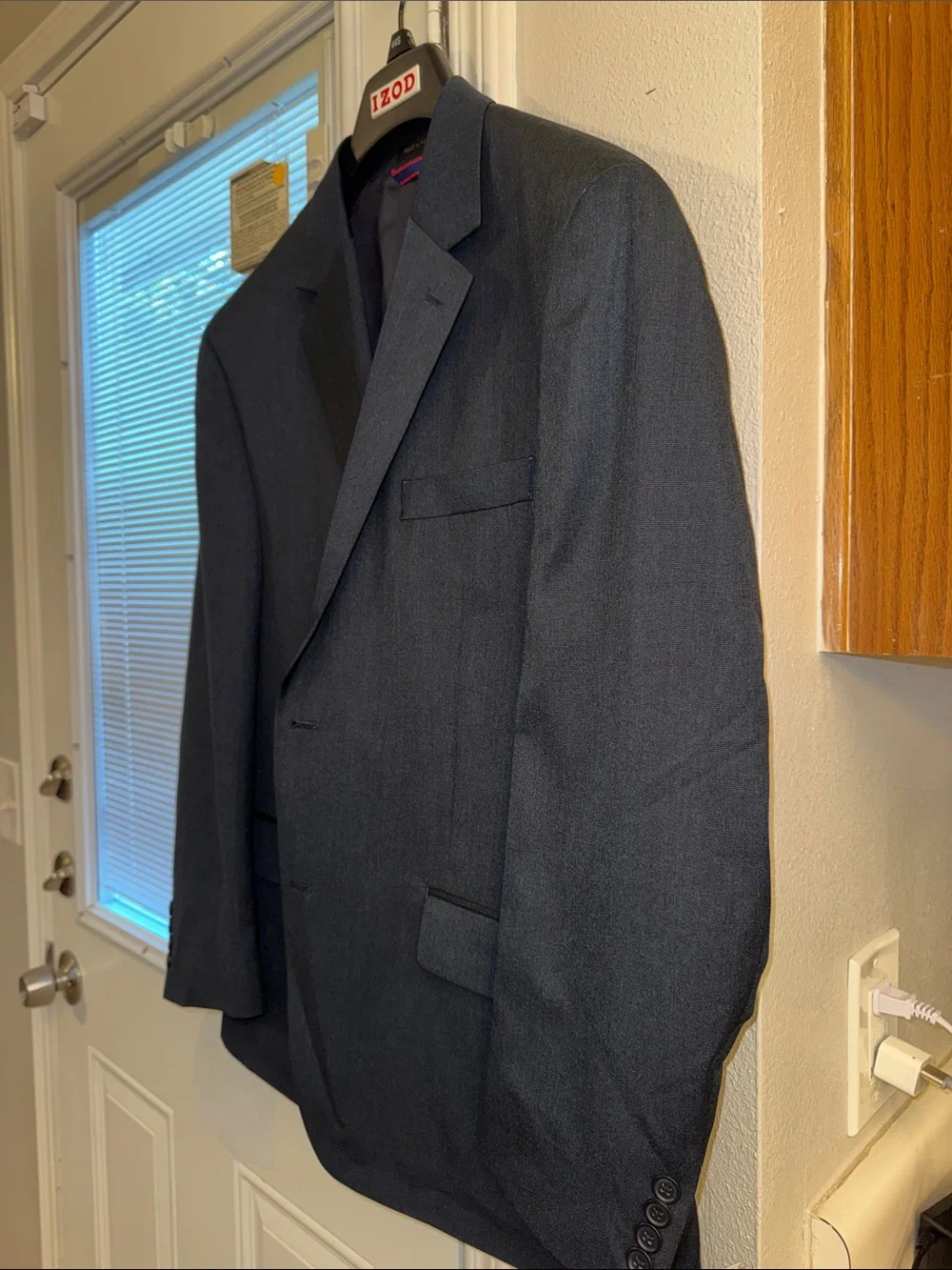Classic Men's Blue Blazer - Tailored Two-Button Jacket
